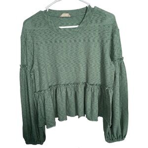 Altar’d State Ruffle Hem Women's Top size medium